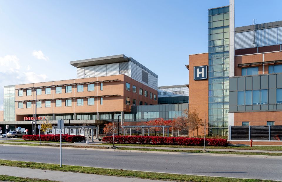 Exterior of hospital building